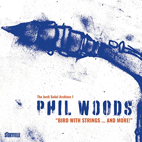 CD cover: abstract blue bird illustration with "Phil Woods" text.