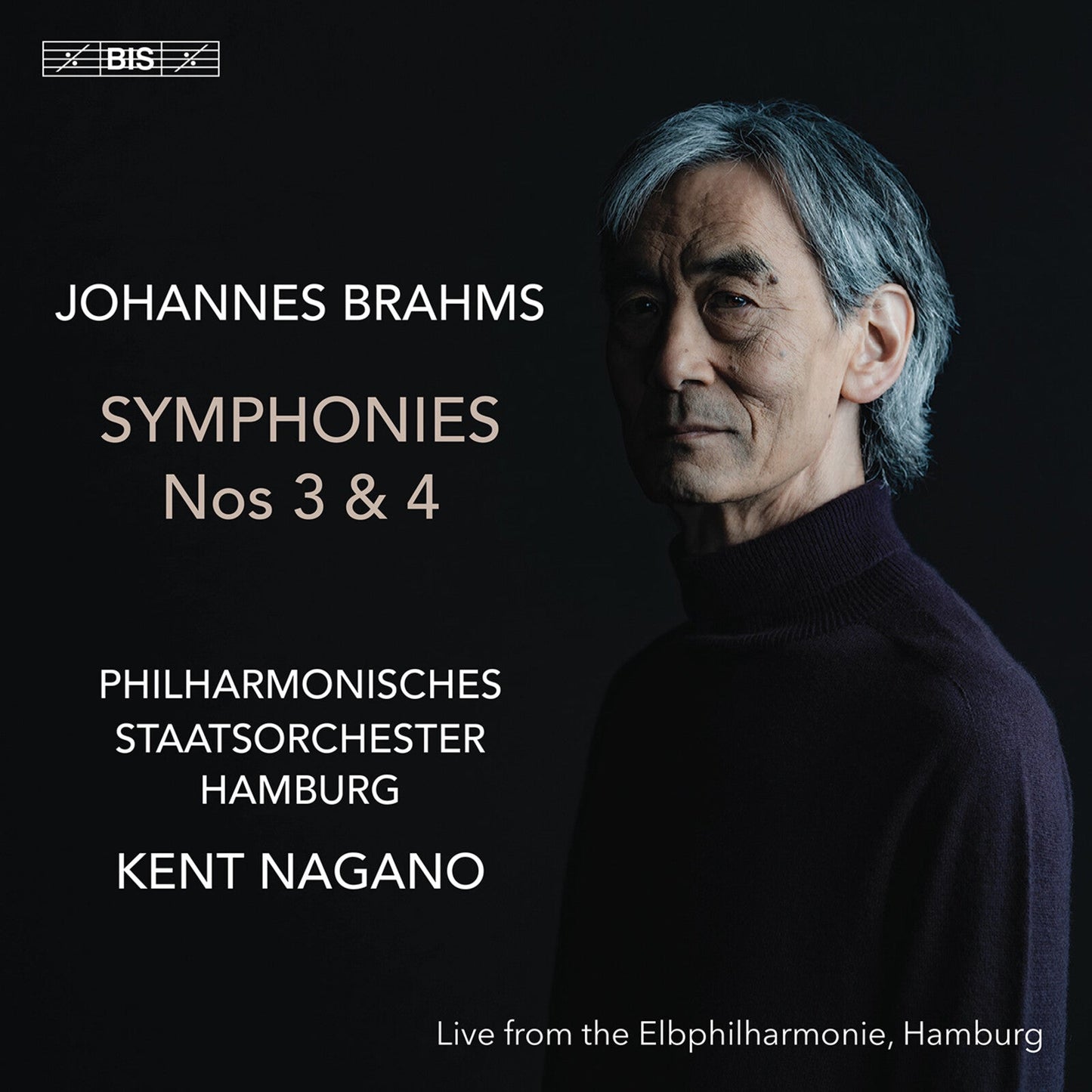 CD cover featuring Johannes Brahms portrait and orchestra details.