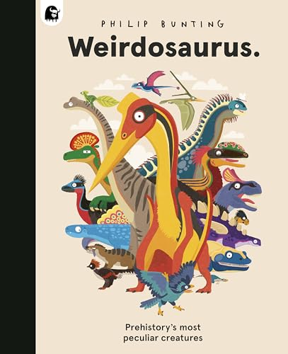 Book cover featuring colorful, illustrated depictions of unusual dinosaurs.
