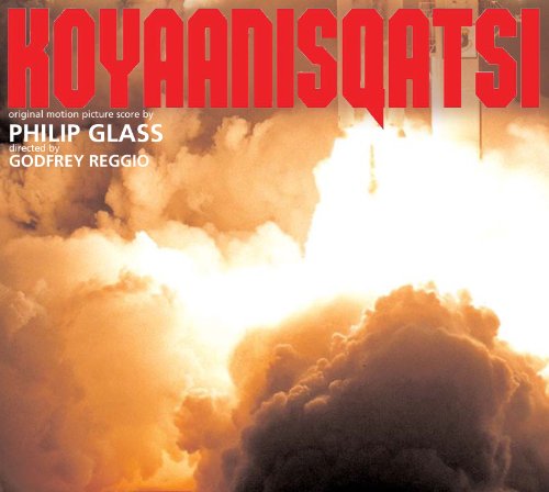 CD cover for Philip Glass’s “Koyaanisquatsi” with cloud imagery.