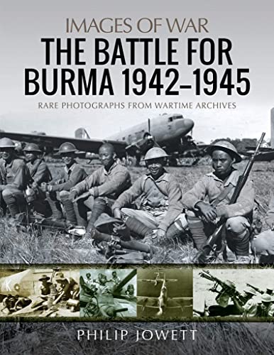 Book cover: soldiers in Burma, 1942-1945, with wartime aircraft.