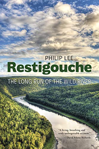 Book cover showing a river winding through a dense forest under a cloudy sky.