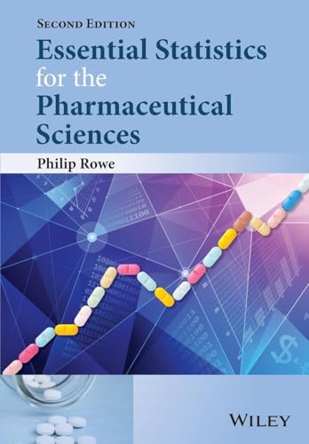 Book cover: "Essential Statistics for the Pharmaceutical Sciences" with pills.