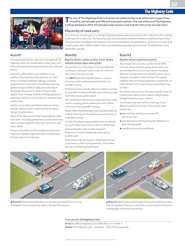 2025 Philip’s Road Atlas cover with highway code excerpts and diagrams.