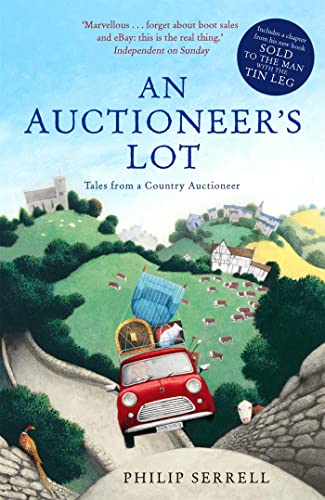 Book cover: red car loaded with goods on a winding country road.