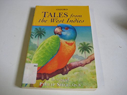 Book cover: “Tales from the West Indies” with a parrot illustration.
