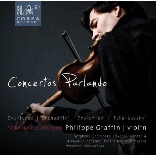 CD cover featuring violinist Philippe Graffin playing a brown violin.