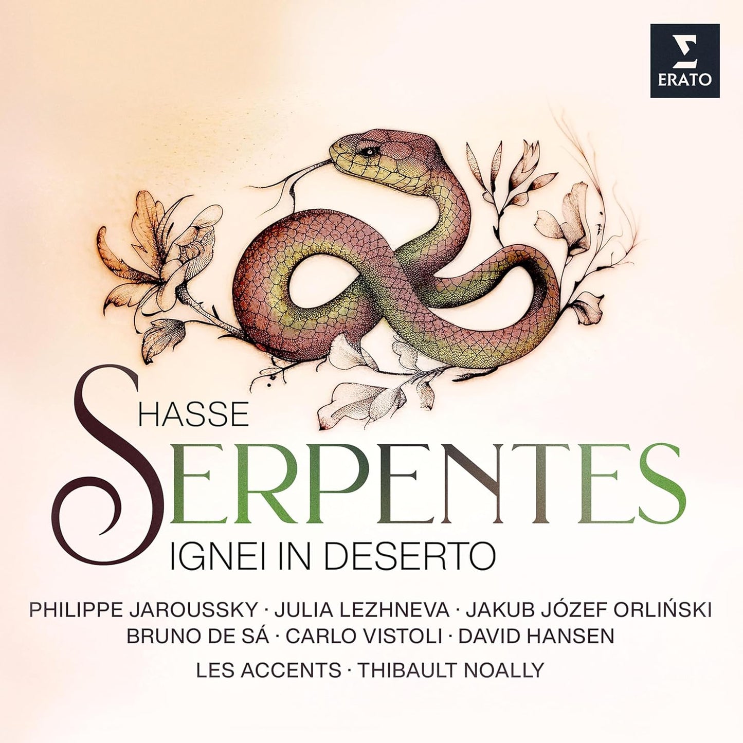 CD cover: a coiled snake with ornate lettering and performer names.