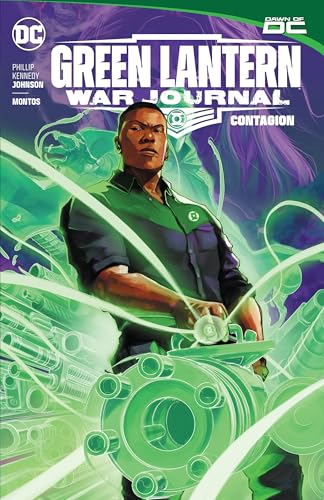 Green Lantern comic book cover featuring a Black man in green uniform.