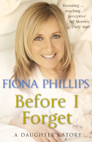 Book cover featuring a smiling blonde woman with the title Before I Forget.