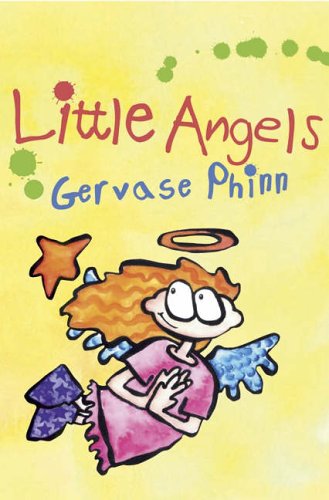 Book cover: "Little Angels" with cartoon angel and yellow background.