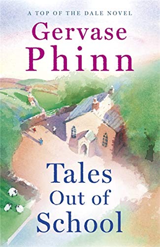 Book cover with watercolor painting of a village and schoolhouse.