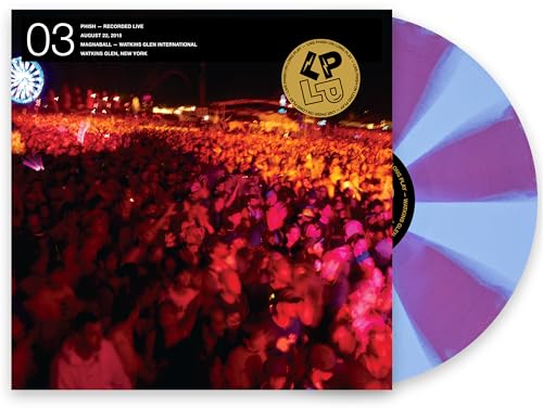 Phish live album vinyl record with concert crowd and colorful swirl pattern.
