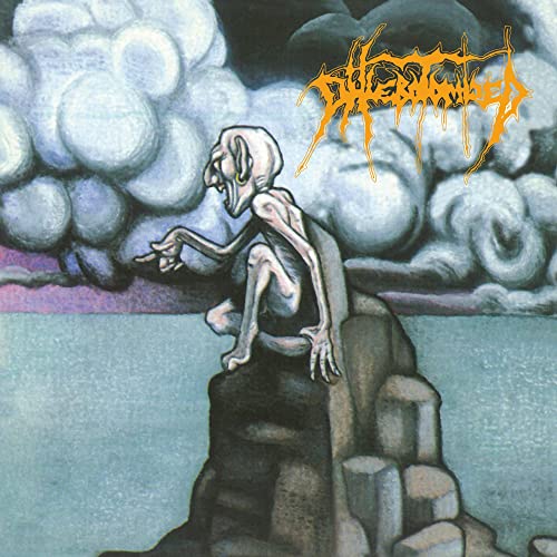 CD cover: skeletal figure seated on rocks against stormy sky.