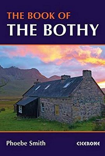 Book cover featuring a stone bothy with a mountainous landscape backdrop.