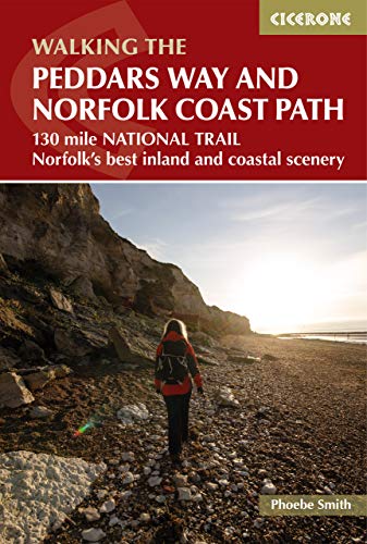 Book cover depicting a hiker on a coastal path with cliffs.