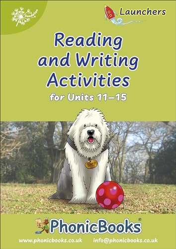 Cover of Phonic Books Dandelion Launchers activity book featuring a sheepdog and red ball.