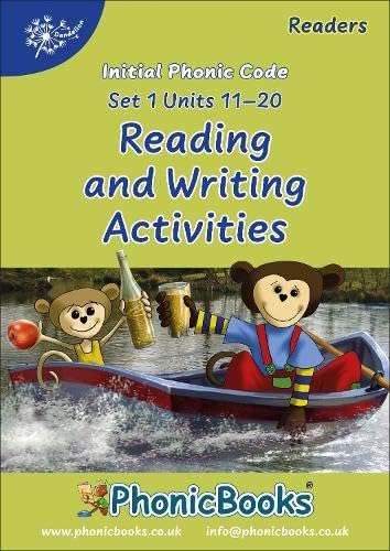 Phonic Books Dandelion Readers cover, showing monkeys in a red boat.