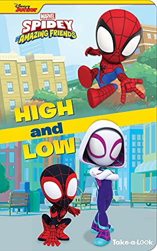 Spidey and his friends, Ghost-Spider and Miles Morales, in a city scene.