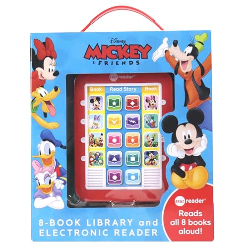 Disney Mickey and Friends Me Reader set with electronic reader and books.