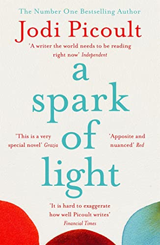 Book cover for “A Spark of Light” by Jodi Picoult, with abstract shapes.