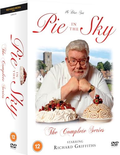 DVD cover for Pie In The Sky featuring Richard Griffiths with two desserts.