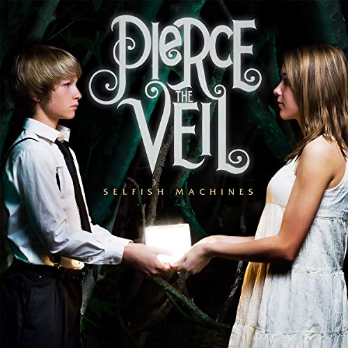 Pierce The Veil album cover: two people holding a glowing object.