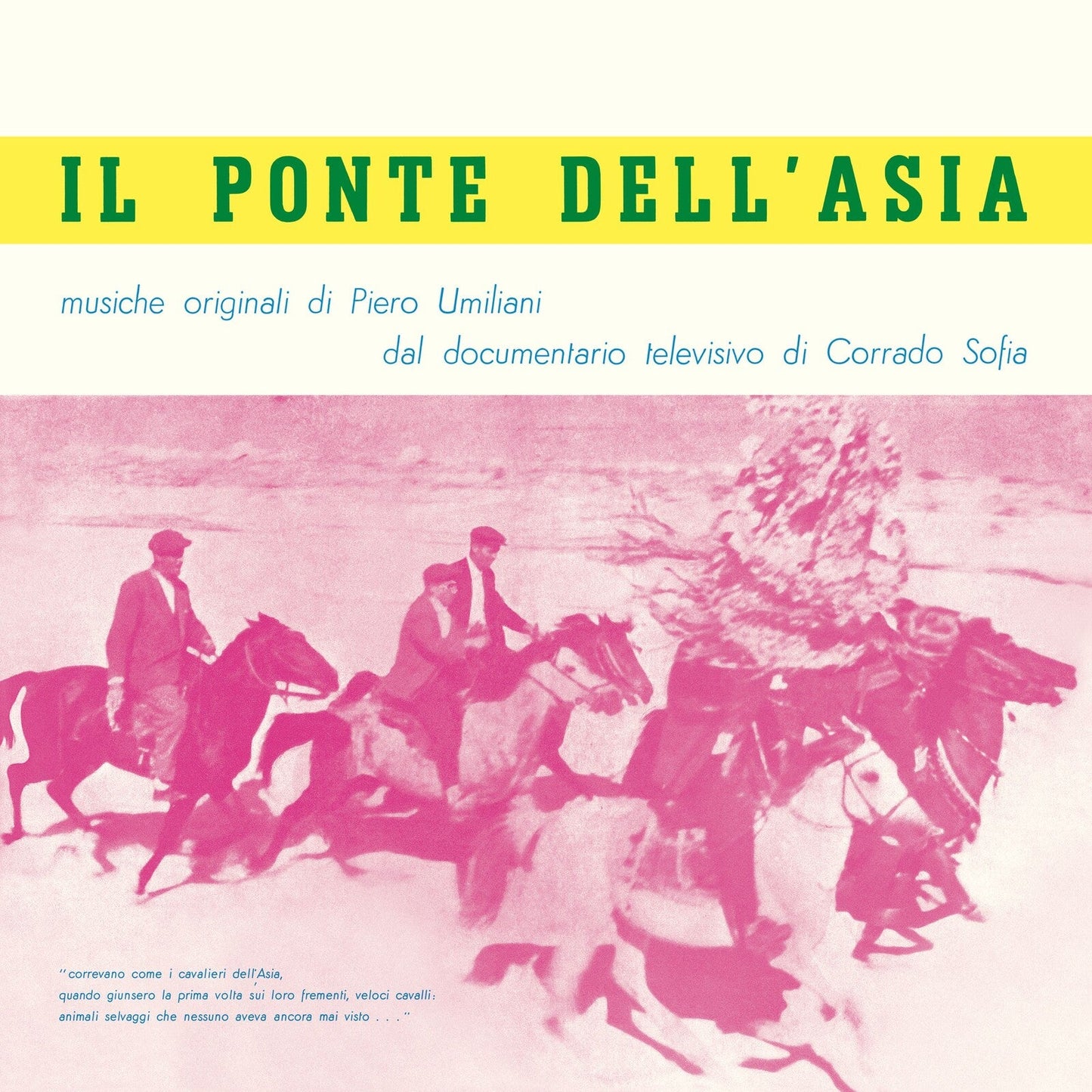 Vinyl record cover: riders on horseback in a desert landscape.