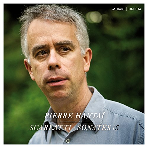 CD cover featuring portrait of pianist Pierre Hantai and text details.