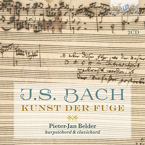 CD cover for J.S. Bach’s *Kunst Der Fuge* performed by Pieter-Jan Belder.