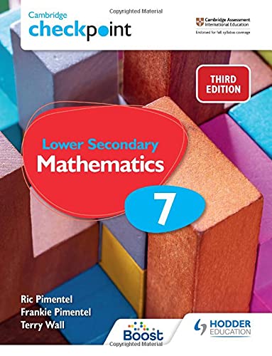 Mathematics textbook cover, “Lower Secondary Mathematics 7,” third edition.