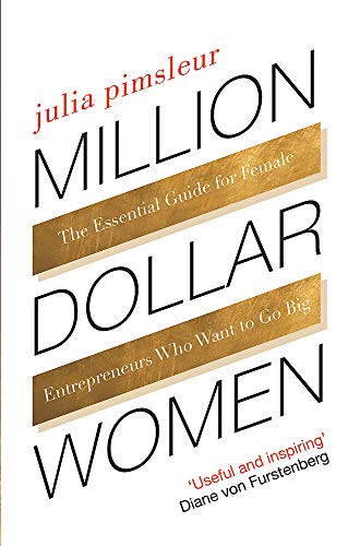 Book cover with gold and black text on white background, titled Million Dollar Women.