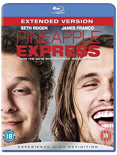 Pineapple Express" Blu-ray cover featuring Seth Rogen and James Franco.