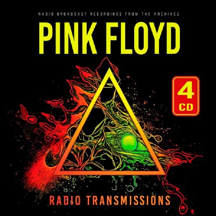 Pink Floyd 4-CD set cover with a glowing triangular eye design.