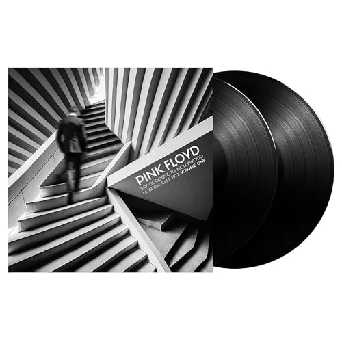 Pink Floyd vinyl record with cover art of a staircase and figure.