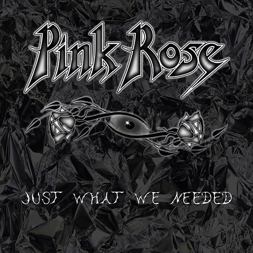 CD cover for Pink Rose’s “Just What We Needed” with eye and roses.