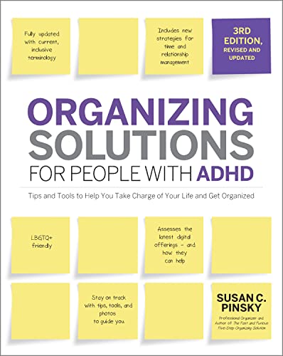 Book cover: "Organizing Solutions for People with ADHD," 3rd edition.