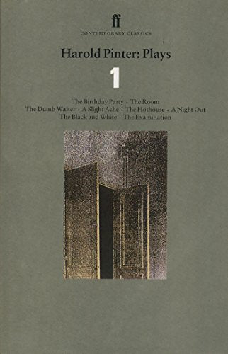Book cover for Harold Pinter: Plays 1 with a dark image of open doors.