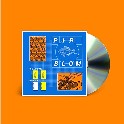 Pip Blom "Welcome Break" CD with abstract blue cover and silver disc.