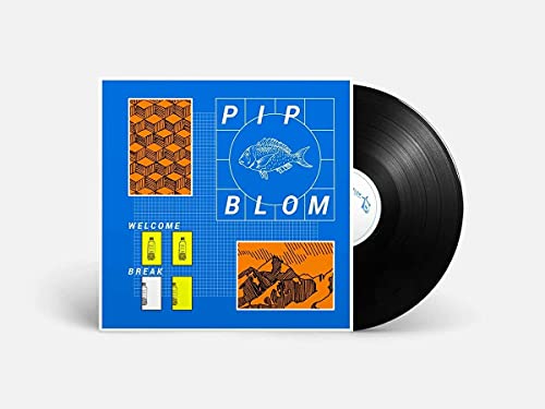 Pip Blom āWelcome Breakā vinyl record with blue cover art and fish illustration.