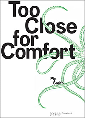 Book cover: "Too Close for Comfort" with green octopus-like design.
