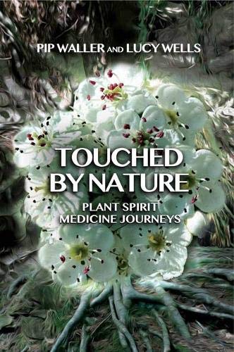 Book cover with white flowers and text: "Touched by Nature.