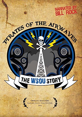 DVD cover for "Pirates of the Airwaves: The Wsou Story" with a skull and crossbones graphic.