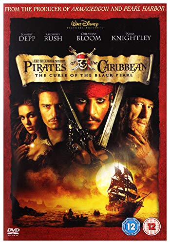 DVD cover for "Pirates of the Caribbean: The Curse of the Black Pearl.