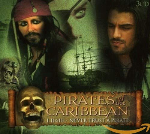 Pirates of the Caribbean 3CD set featuring Jack Sparrow and a pirate ship.