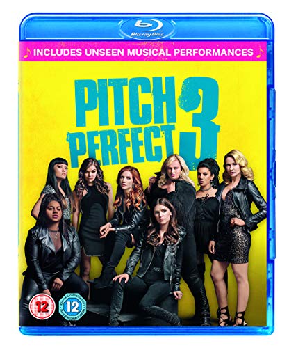 Pitch Perfect 3 Blu-ray case with group of women in leather jackets.
