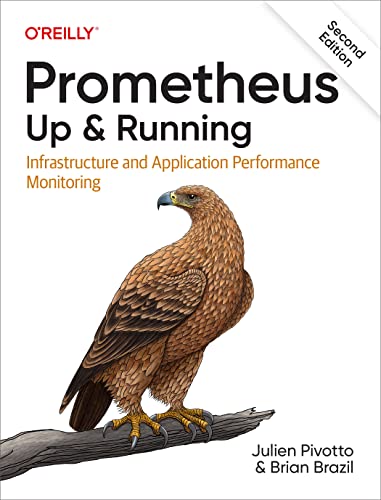 Book cover: “Prometheus Up & Running” with a hawk illustration.