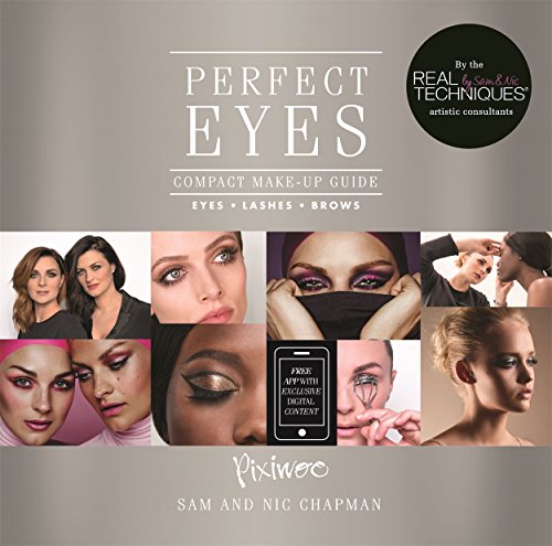 Compact makeup guide “Perfect Eyes” with images of eye looks and models.