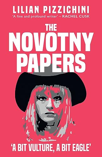 BookHpink book cover with a stylized portrait of a woman wearing a black hat.