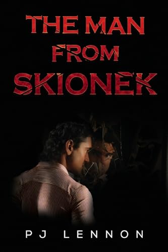Book cover: “The Man from Skionek” with a man’s shadowed face.